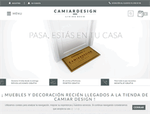 Tablet Screenshot of camiardesign.com